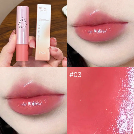 CACE Watery Mirror Lip Glaze Hydrating Long Lasting Lip Stain Moisturzing Mirror Glass Lipstick Makeup Lip Tint Korean Cosmetic