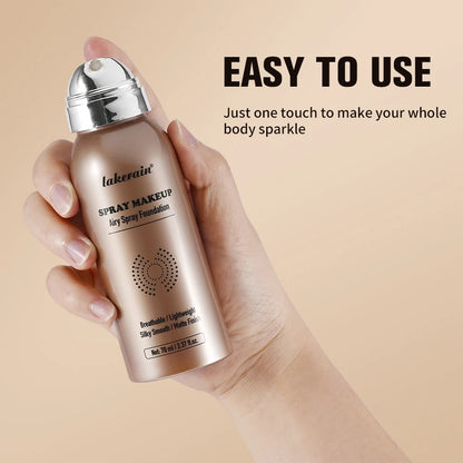 Airy Foundation Spray Waterproof Sweat-resistant Natural Silky Matte Finish Even Skin Tone Breathable Foundation Make-up Spray