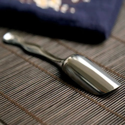 1pc Whole Grain Scoop Tea Spoon Stainless Steel Large Scoop Opening Suitable for Whole Grains Coffee Powder Beans