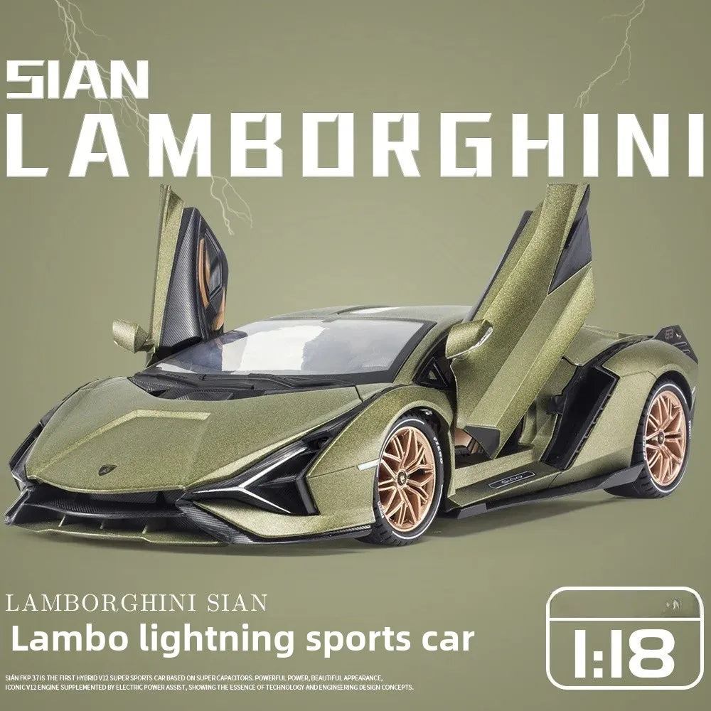1:18 Scale Luxury Alloy Car Model Fashionable Collectible Vehicle Decoration Blind Box Non-Remote Control Toy from Mainland Chin