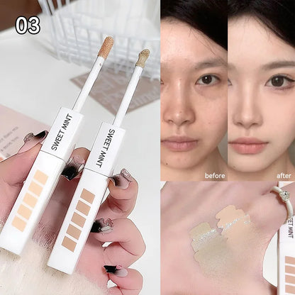 Double-head concealer, brightens and contours the face, naturally covers and creates a three-dimensional makeup look