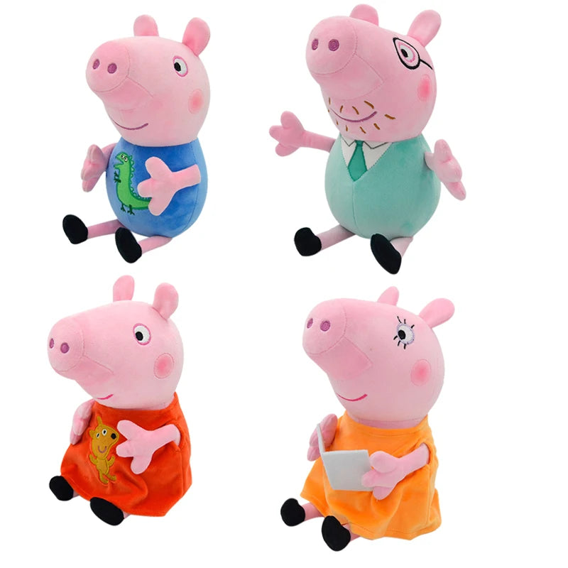 Peppa Pig Plush kindergarten Single shoulder bag Backpack soft stuffed George wallet Candy Toy pink student Girl child kids Gift