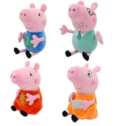Peppa Pig Plush kindergarten Single shoulder bag Backpack soft stuffed George wallet Candy Toy pink student Girl child kids Gift