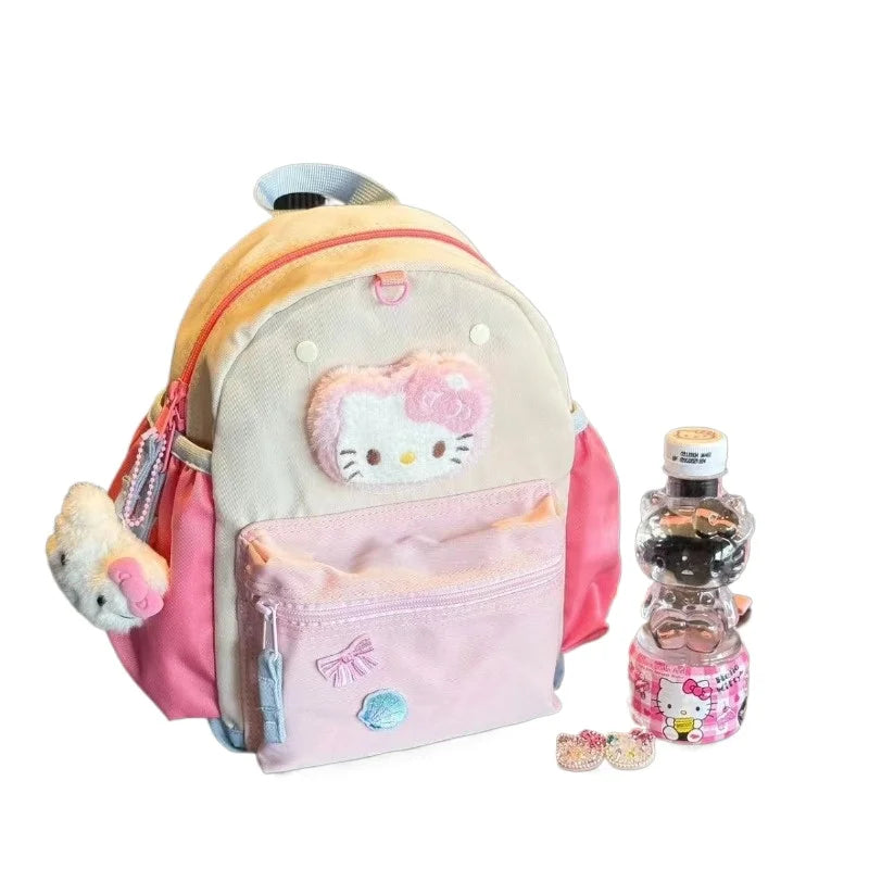 New Sanrio Backpack Kawaii Hello Kitty Fashion Handbag Cute Girl Cartoon Backpack Exquisite Holiday Gift