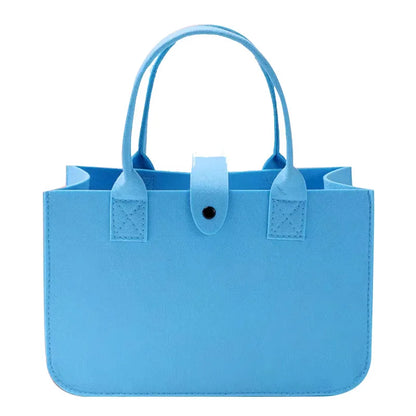 New Fashion Women Bag Felt Cloth HandBag Female Large Capacity Totes Ladies Solid Color Travel Shopping Bags Purses bolso mujer