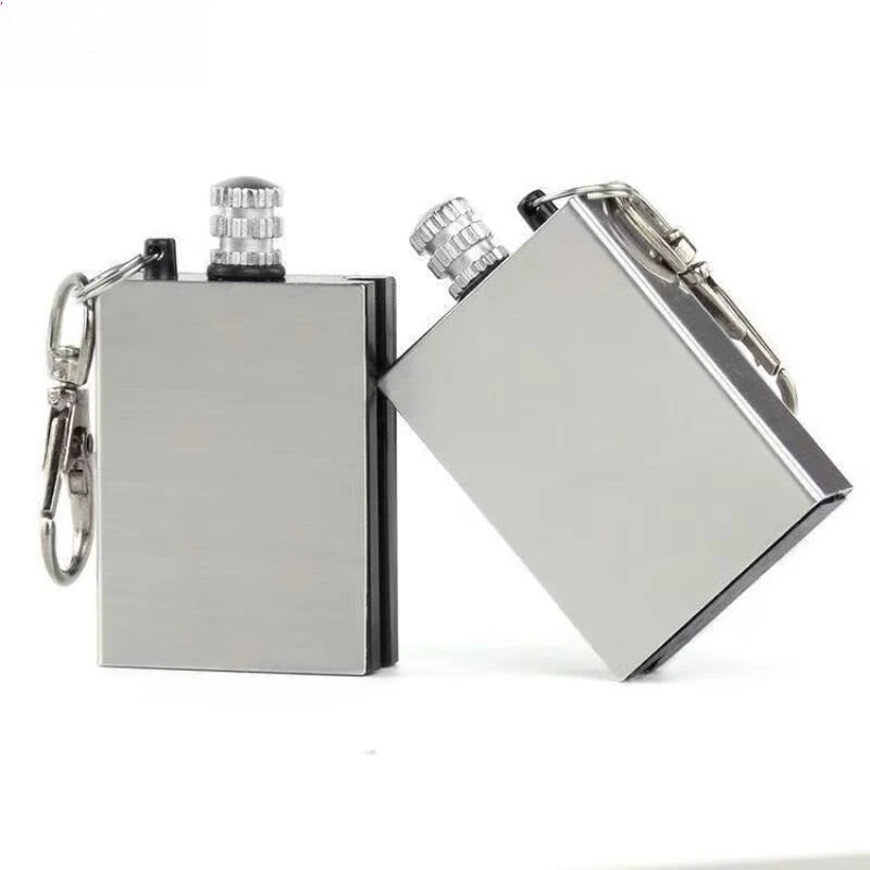 Wanci Match Keychain Waterproof Creative Ignition Safety Match Stick Stainless Steel Lighter Waterproof Cigarette Lighter