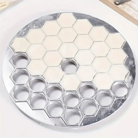 Aluminum Dumpling Maker Tool | 37-Hole Ravioli Press for Homemade Pasta & Meat Fillings | Multi-Use Pastry Mold Kitchen Gadget
