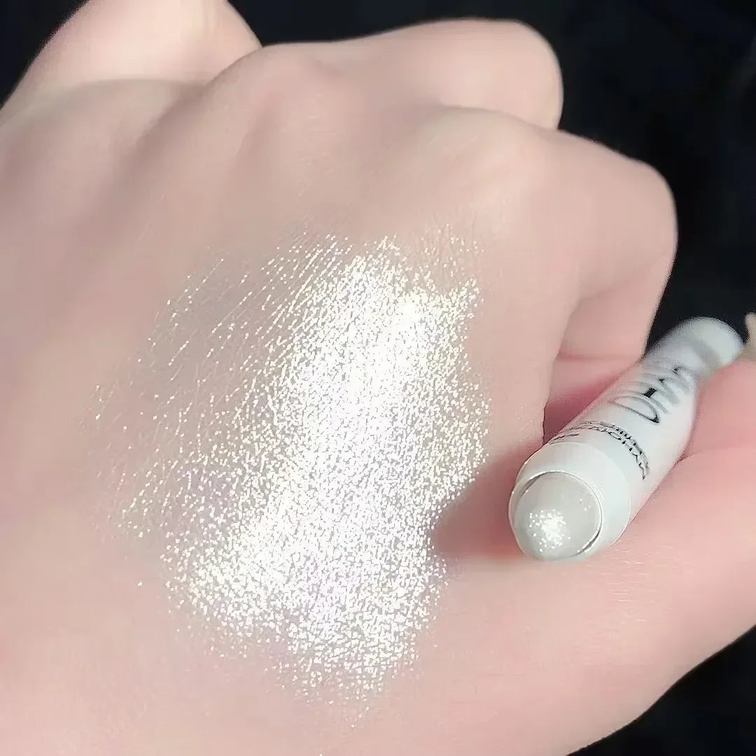 Pearl Gold Green Glitter Shimmer Contour Blush Pen Brighten Makeup Fairy High Gloss Pen Face Body Highlighter Stick Cosmetics
