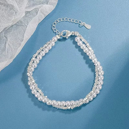 Fine 925 Sterling Silver Lucky Bead Bracelets For Woman Luxury Original Multi-layer Charm Bracelet Elegant Party Jewelry Gifts