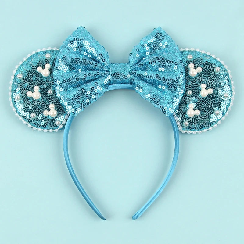 New Trendy Mouse Ears Headband Mickey 3.3"Velvet For Girls Soft Bow Hairband Halloween Festival Party Trip DIY Hair Accessories