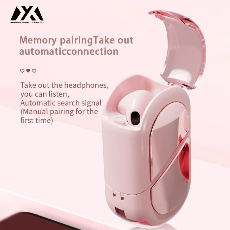 K520 - Wireless Bluetooth Headphones with Ultra Long Battery Life, Comes with Charging Case and Includes Microphone