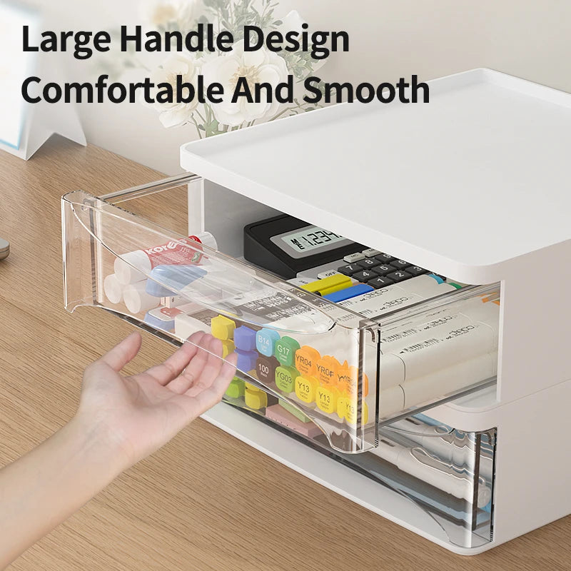 Office Desktop Pegboard With Storage Boxes, Large - Capacity Drawers, And Free - Combination Design.