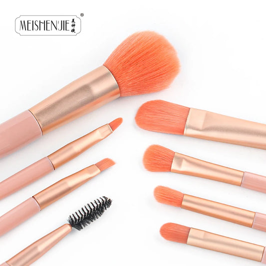 MEISHENJIE 5/8 PCS Makeup Brushes Set Eye Shadow Foundation Women Cosmetic Brush Eyeshadow Blush Beauty Soft Make up Tools Brush