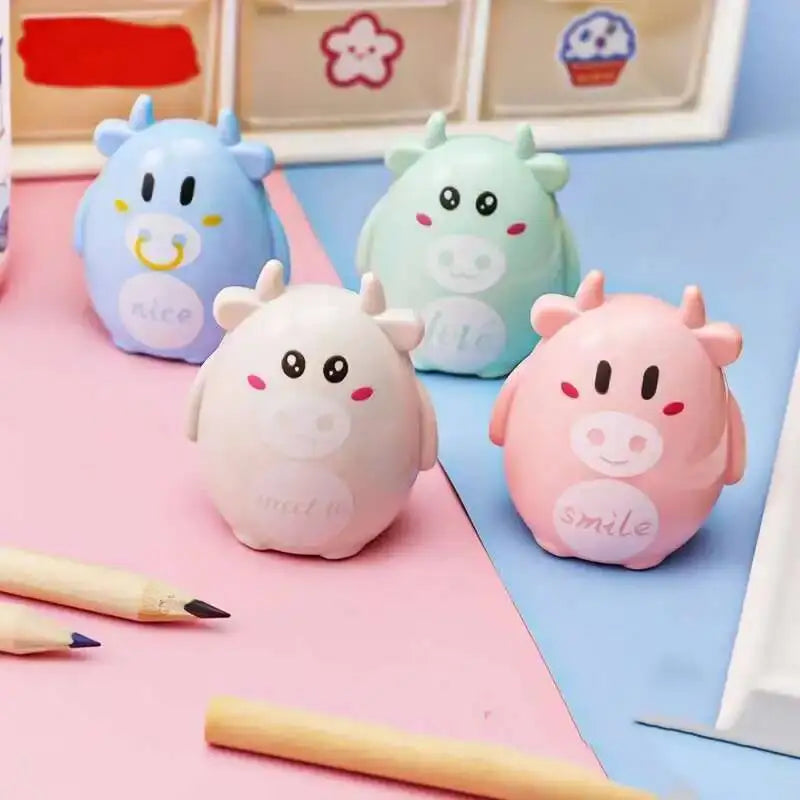 1 Piece Lytwtw's Stationery Creative Bear Animals Cartoon Pencil Sharpener Office Supplies Gift Kawaii School Accessories
