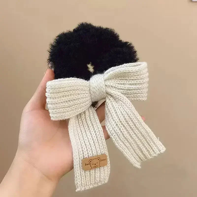 Cartoon Cute Animal Rubber Band for Girls Plush Ponytail Maruko Hair Tie Elastic Hair Ring Headwear Girls Kids Hair Accessories