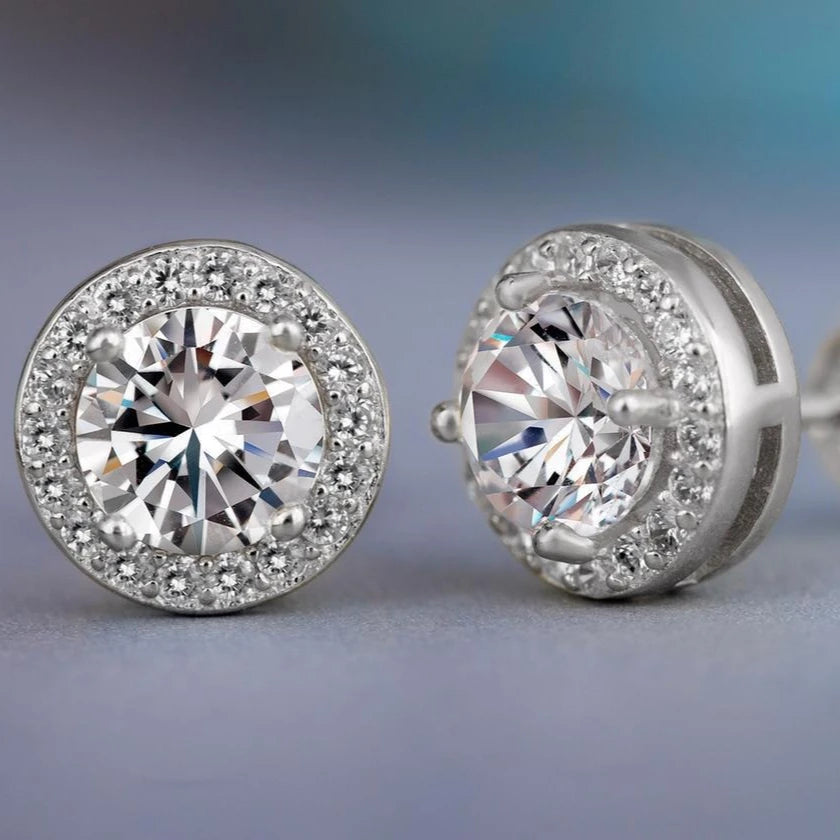 2026 Dainty Small Round CZ Stud Earrings for Women Simple and Elegant Daily Wear Ear Piercing Accessories Statement Jewelry
