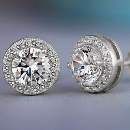 2026 Dainty Small Round CZ Stud Earrings for Women Simple and Elegant Daily Wear Ear Piercing Accessories Statement Jewelry