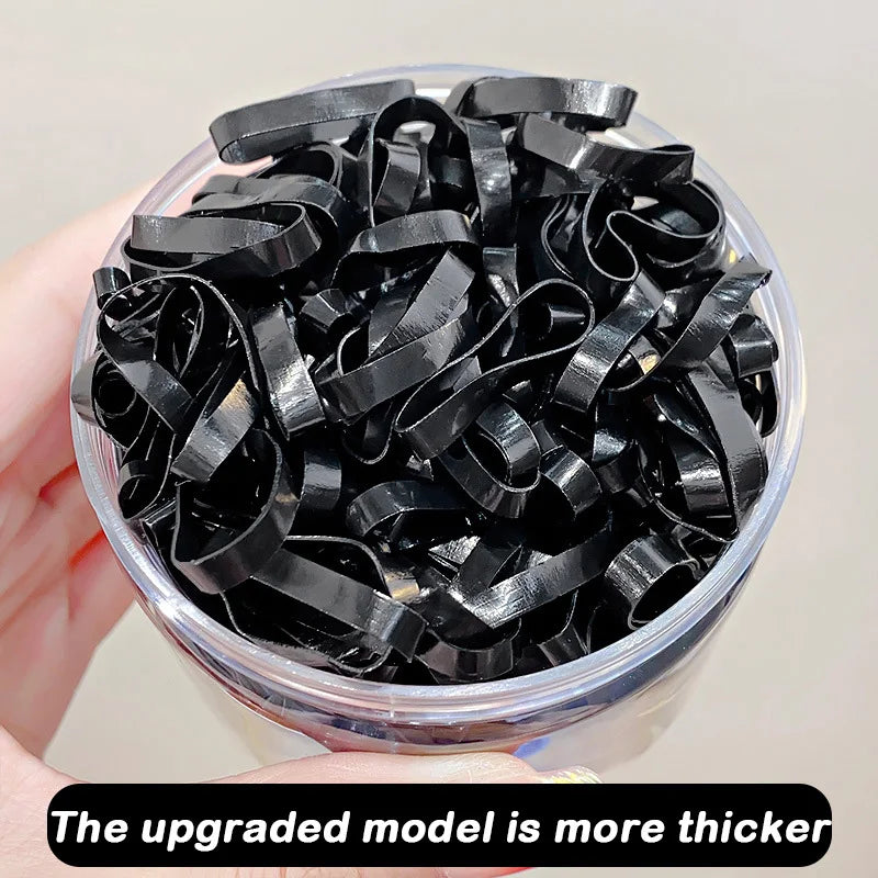500PCS Upgraded Thickened Elastic Hair Bands For Women Girls Durable Hair Tie Not Easy To Break Rubber Bands Hair Accessories