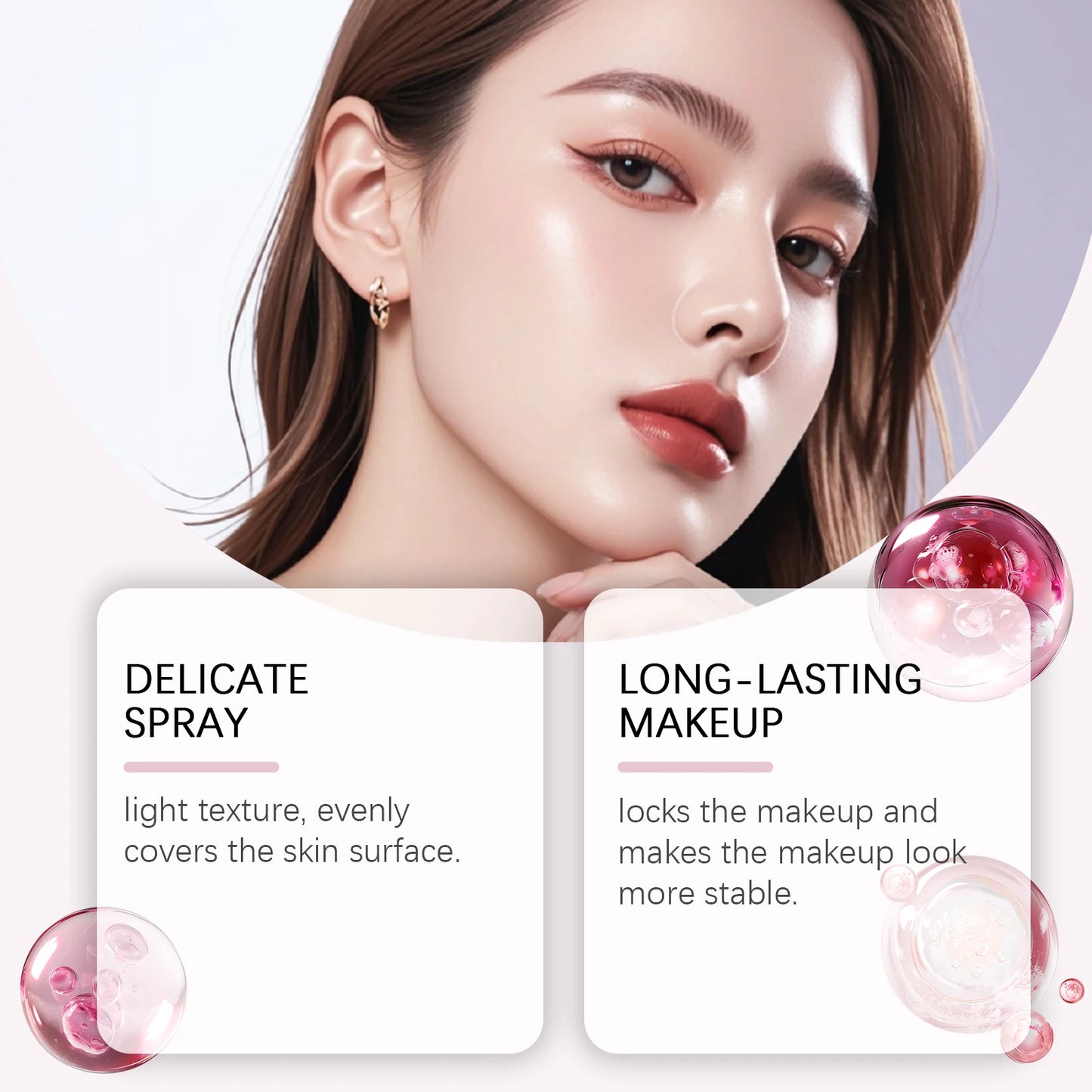 Spf 50+ Setting Spray Oil Control Matte Finish Long-Lasting Natural Non-greasy Waterproof Face Fixer Makeup Mist Spray