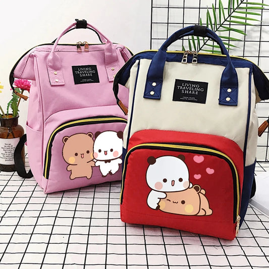 Bubu Dudu Backpack Bag Mummy Yier Bear Panda Bag Mom Baby Multi-function Waterproof Outdoor Travel Diaper Bags for Baby Care