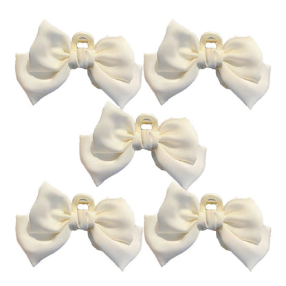 Fashion Women Bow Hairpin Korean Version Of Solid Color Butterfly Satin Hair Clips Girls Hair Accessories Headwear