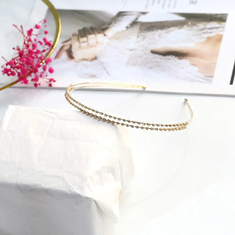 2024 New Fashion Multiple Styles Luxurious All-match Rhinestones Hairbands Headband  for Women Girl Hair Accessories Headwear