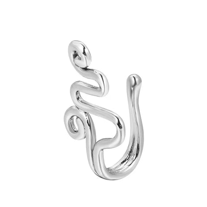 1Pc Copper Fake Piercing Nose Ring Butterfly Crown Star Heart Clip On Nose Ear Clip Cuff Earring for Women Gift Body Jewelry Nez