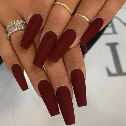 Luxury Designed Reusable Pink Nude False Nails Short Custom Acrylic Press On Nails Artificial Nails With Glue For Woman And Girl