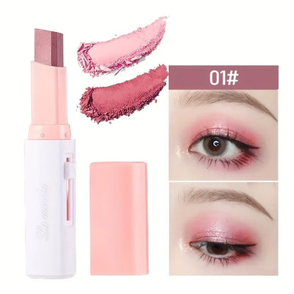 2 in 1 Pearly Highlighter Eyeshadow Stick Glitter Eyeshadow Eyeliner Stick Eyes Makeup Cosmetics Make Up Waterproof Long Lasting