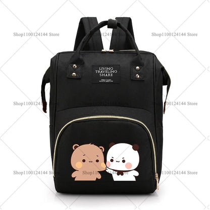 Bubu Dudu Backpack Bag Mummy Yier Bear Panda Bag Mom Baby Multi-function Waterproof Outdoor Travel Diaper Bags for Baby Care