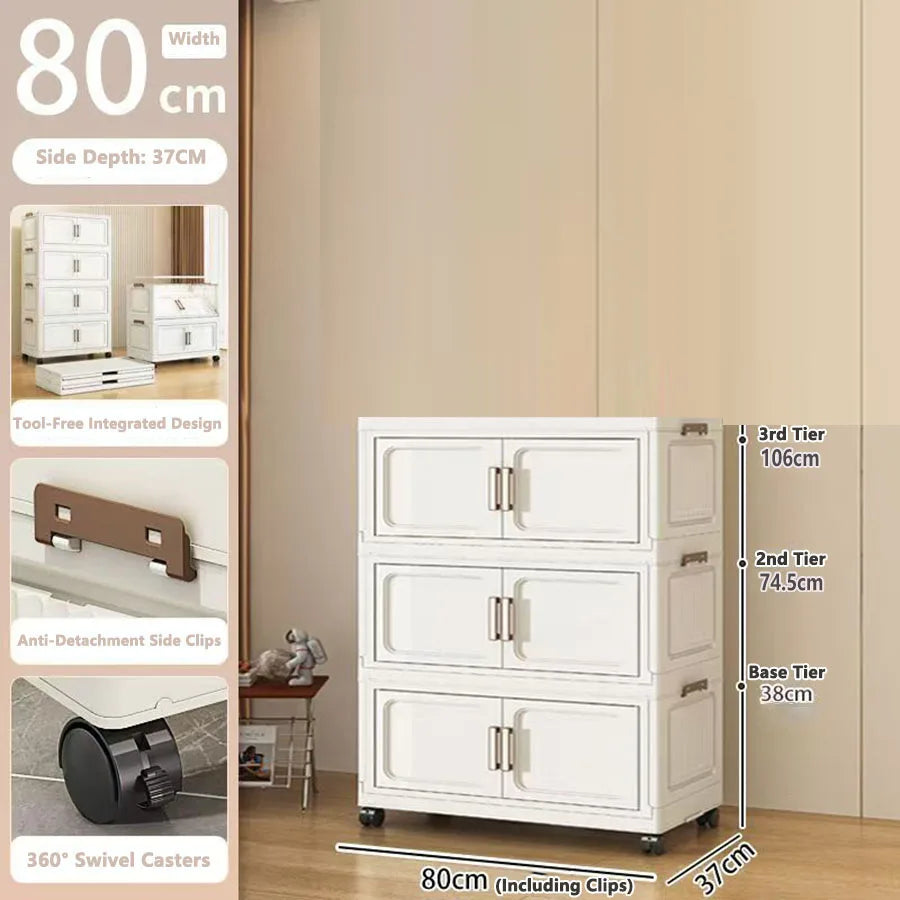 Storage Cabinet Installation Free Storage Cabinet Baby and Kidsren's Clothing Storage Box Snack Plastic Foldableing Storage Cabinet Folding Storage Cabinet Organizer