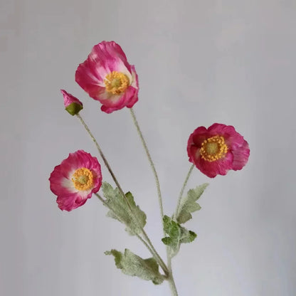 Artificial Poppy Flowers Bouquet Silk Fake Flowers For Home Garden Decor Marriage Party Wedding Decoration DIY Vase Accessories