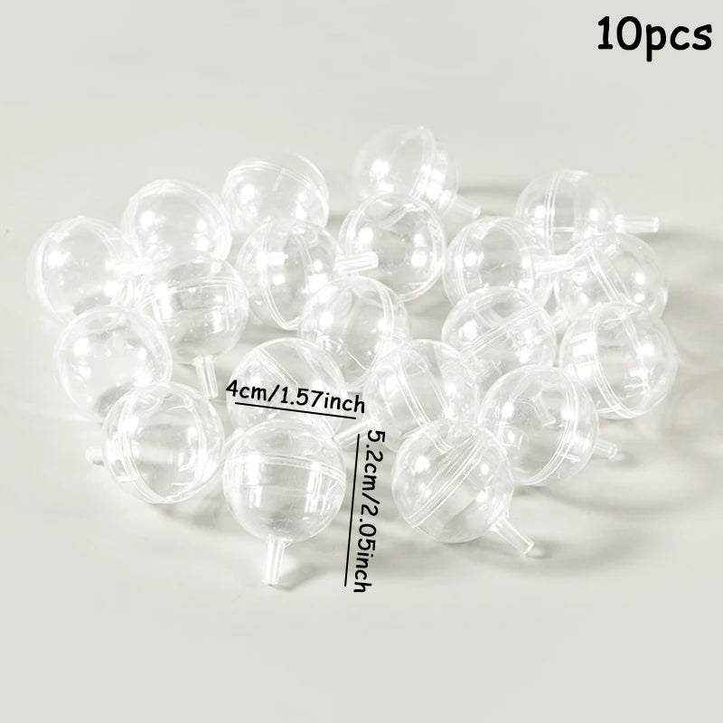 10Pcs Chocolate Packaging Outer Shell Bouquet Plastic Transparent Chocolate Cup Holder Birthday Party Gift Decoration