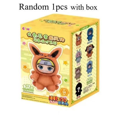HOT!!Shippuden Beast Party Series Cute Plush Doll Toy Cartoon Backpack Pendant Anime Peripheral Gift Box Naruto Blind Box Gift