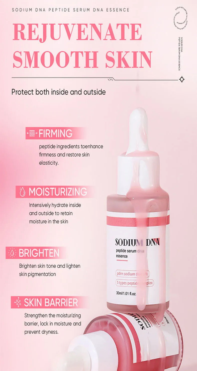 Salmon peptide water light essence moisturizing, firming and brightening skin care