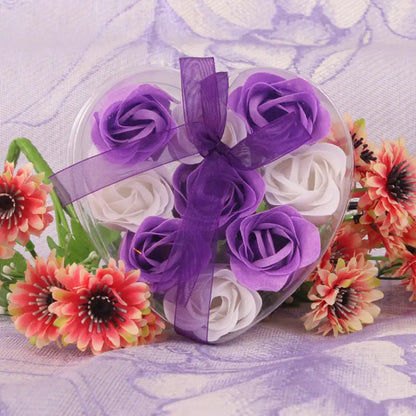 3/6/9 Heads Rose Soap Flower Bouquet Valentine'S Day Artificial Flower Bouquet Gift Women/Men Valentine Day Gift Wedding Decor