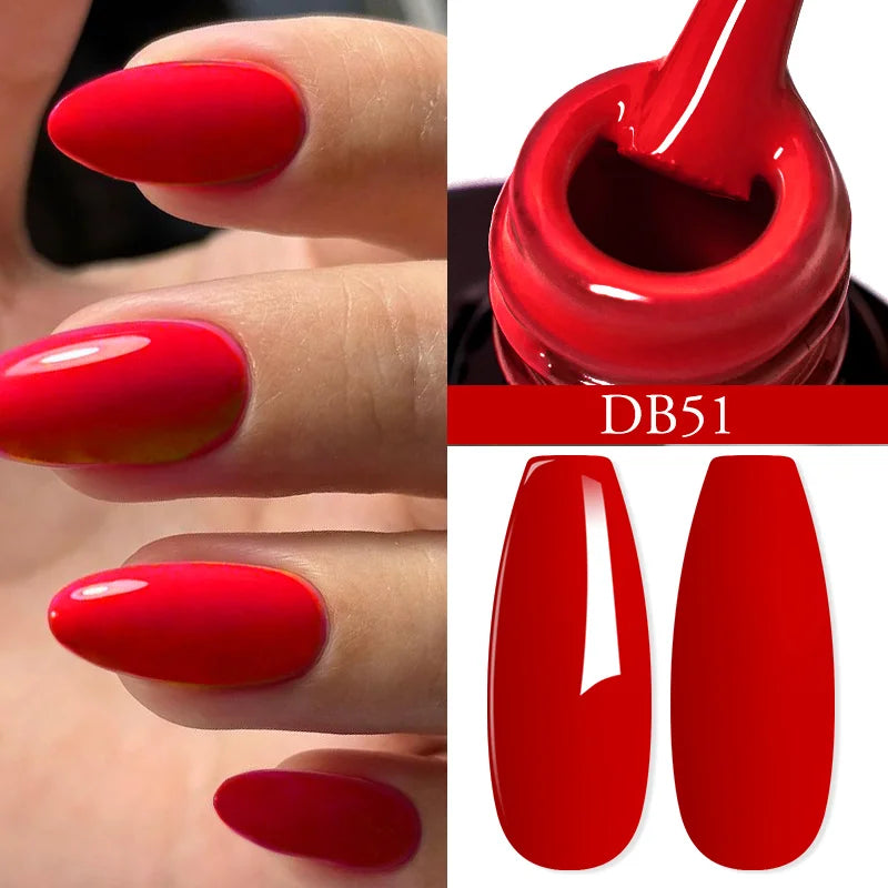 Mtssii 6ML Chocolate Color Gel Nail Polish Brown Semi Permanent UV Gel Autumn Winter Popular Soak Off Nail Art Gel Varnishes
