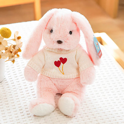 15 Styles Kawaii Soft Rabbit Cute Dolls Plush Toys Kids Stuffed Animals Baby Long Ear Bunny Sleeping Plushie Toy Birthday Gift