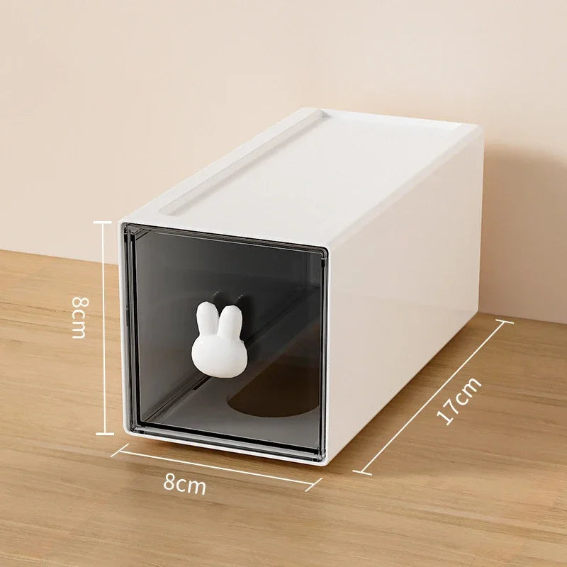 Desk Stationery Storage Box For School Office Desk Organizer With Rabbit Drawer Sundry Storage Rack For School Office Stationery