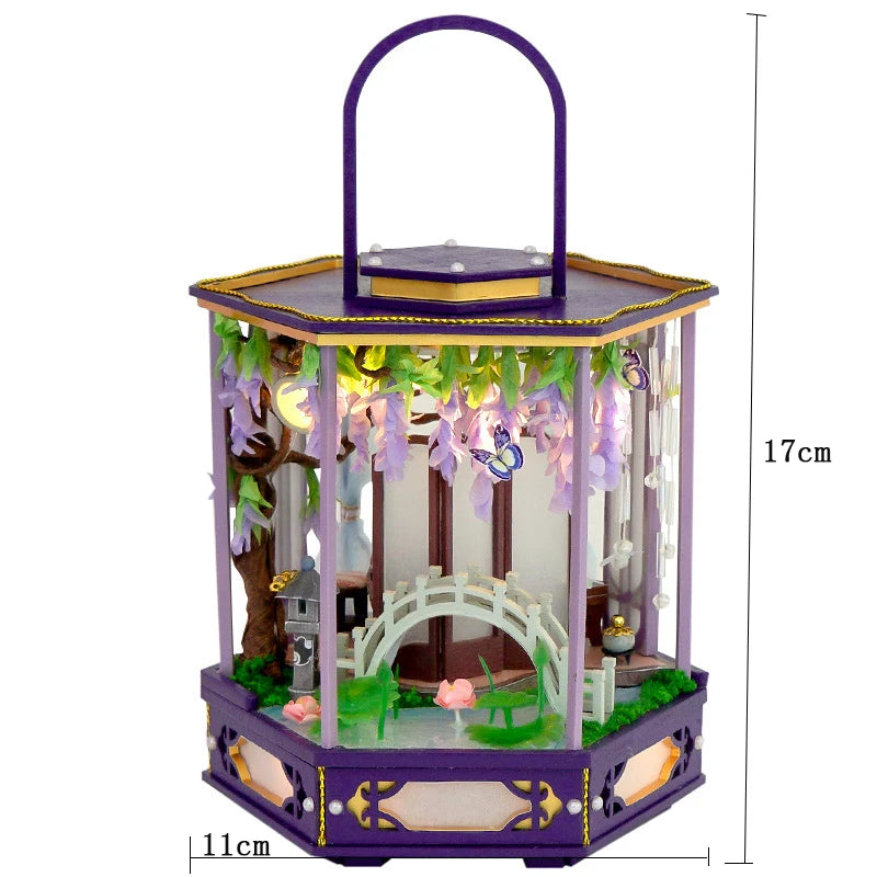 Diy Ball doll house Miniature house kit Case Dream Bottle Series Assembly Model Handmade Toys Creative Birthday Gift Dollhouse