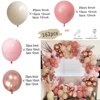 Beige Cream White Boho Balloon Garland Arch Kit Sand White Engagement Wedding Birthday Party Baby Shower Decoration Balloons
