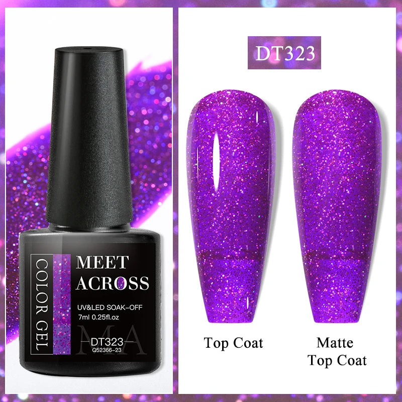 7ml Red Series Cat Magnetic Gel Nail Polish Sparkle Glitter Semi Permanent Nail Art UV Gel Varnish Manicure For Valentines Nails