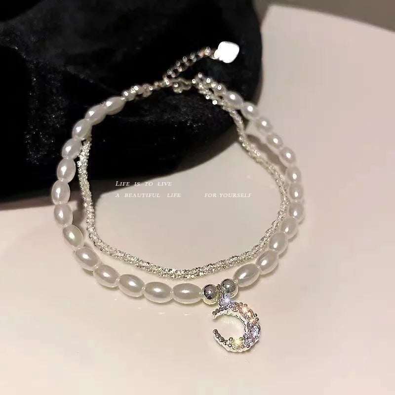 New Luxurious Geometry Square Green Crystal Bracelets Women Fashion Exquisite Butterfly Love Heart Metal Bracelets Set Jewelry