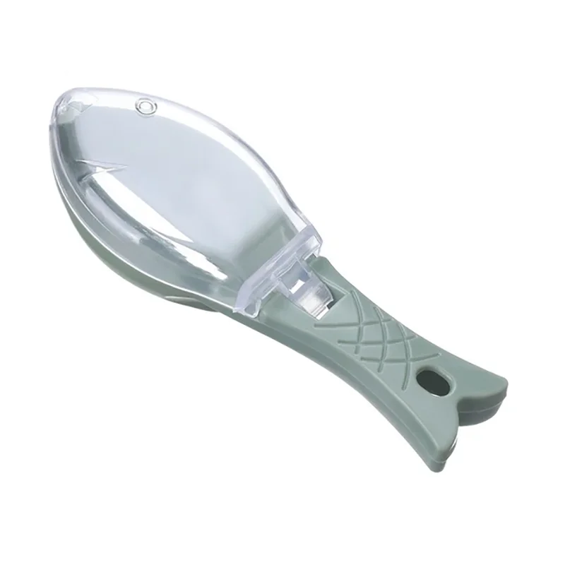 Fish Scales Graters Scraper Fish Cleaning Tool Scraping Scales Device with Cover Home Kitchen Cooking Fish Tool Kitchen Tools