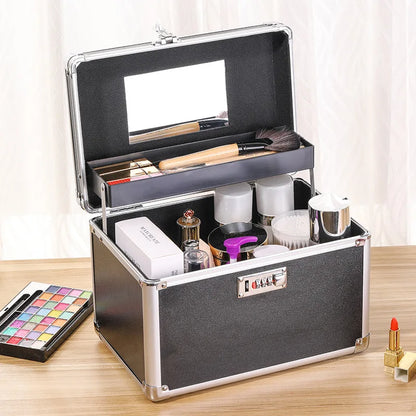 Makeup Box Large Capacity Professional Makeup Artist Portable Double Cosmetic Organizer