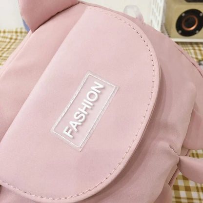 Japanese Style Small Bag Female Fashion Wild Cute Messenger Kitty Bag ins Korean Student Canvas Shoulder Bag Mobile Phone Pouch