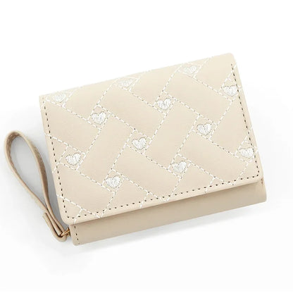 Women's Luxury Designer Pink Kawaii Coin Purse Small Leather Wallet for Ladies