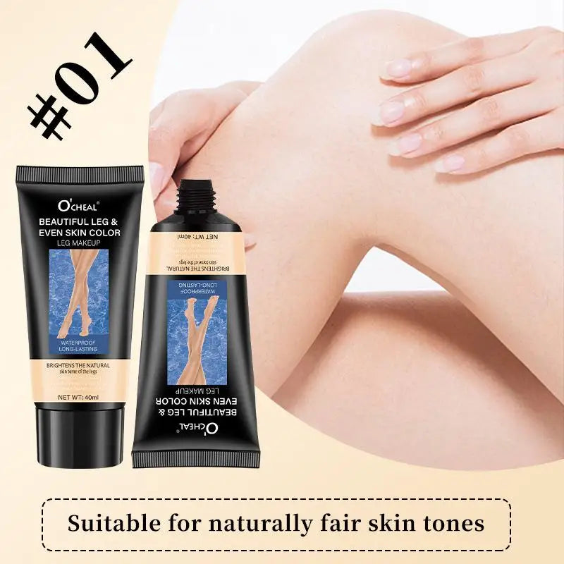 [MA]1Pc Waterproof Leg Makeup Lotion - Even Skin Tone Body Foundation For Tattoo Cover Up Lasting Body Tanning Solution