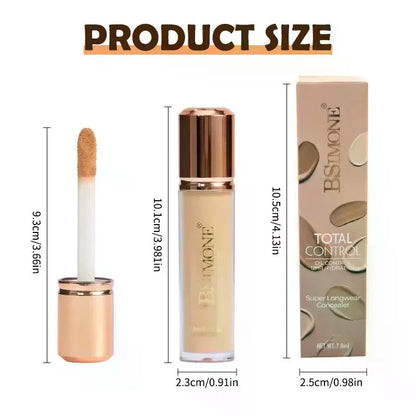 BSIMONE Face Liquid Foundation Base Full Coverage Oil-Control Long Wear Smooth Lightweight Natural Cover Waterproof Matte
