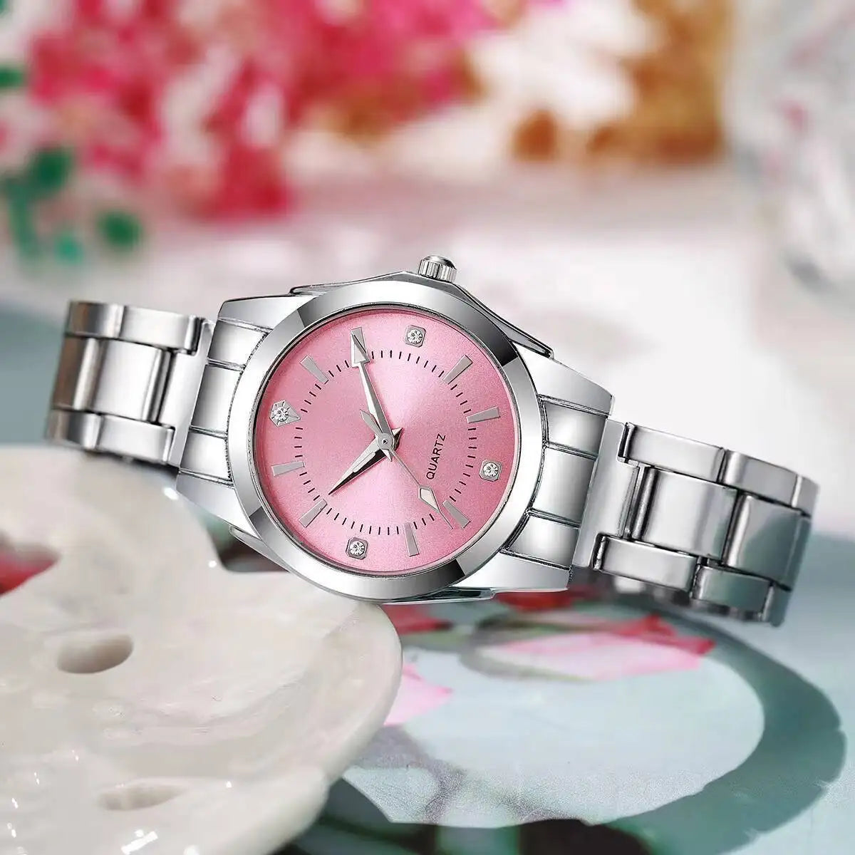 Fashion Rhinestone Women Watches Casual Quartz Wrist Watches For Ladies Clock Reloj Mujer（Without box）